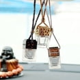 thumbnail image 2 of Soumake Refillable Glass Car Hanging Air Freshener Perfume Pendant Empty Bottle For Vehicle, 2 of 5