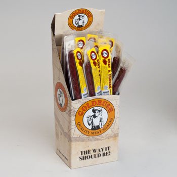 Gold Rush Jerky Beef and Cheese 1 oz. Wrapped Beef Sticks - 48 Count (5 lbs.)