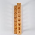 Qiysamall Wooden 6 Vents Test Tube Rack Holder Stand School Laboratory