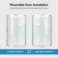 thumbnail image 4 of Ove Decors Breeze 36 in x 36 in x 77 in H Curved Corner Shower Kit with Clear Glass, Walls, Base and Satin Nickel Hardware, 4 of 17