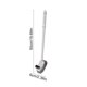 thumbnail image 3 of Toilet Brush News Home Use No Dead Angle Model Bathroom Toilet Dedicated Brush Long Handle Wall Hanging Toilet Cleaning Brush, 3 of 6