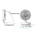 thumbnail image 5 of Zeiwohndc 4000mAh 4 Speed Foldable Fan With LED Lamp Oscillation Fan Wall Hanging Fan, 5 of 20