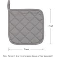 thumbnail image 5 of 4Pcs Cotton Heat Resistant Pot Holders, Everyday Kitchen Basic Square Solid Color Pot Holder, Multipurpose Quilted Hot Pads for Cooking and Baking, 5 of 7