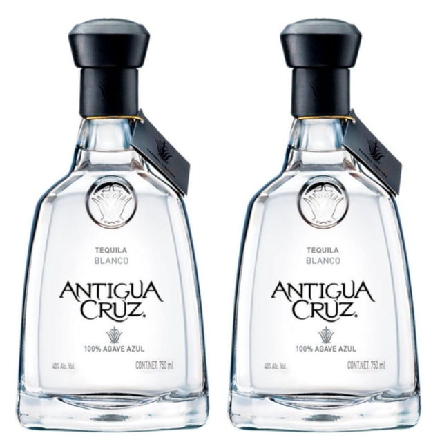 Pack de 2 Tequila Antigua Cruz Blanco 100% 750 ml
