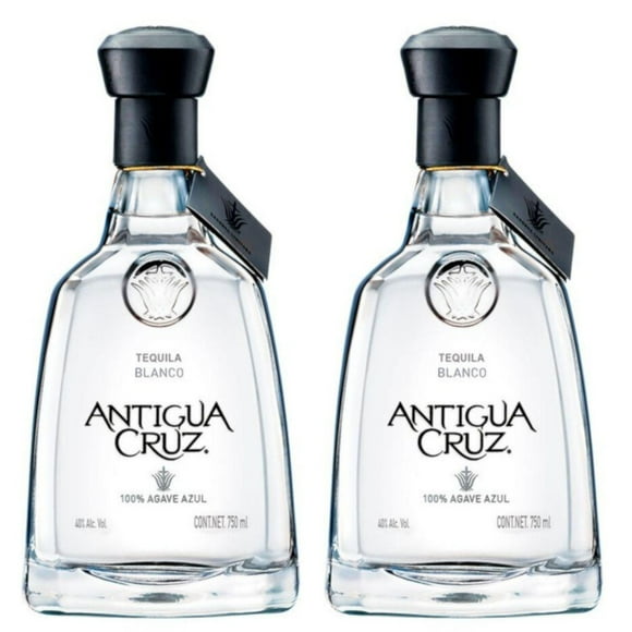 Pack de 2 Tequila Antigua Cruz Blanco 100% 750 ml
