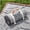 Grey, variant on 2 in 1 Extra Large Boho Beach Blanket Towel Sand Free Outdoor Picnic Mat Turkish Woven Throw Cloud