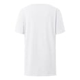 thumbnail image 3 of Basic T Shirts for Women 2025 Summer Casual Lightweight Short Sleeve V Neck Loose Plain Tshirt Womens T Shirts, 3 of 6