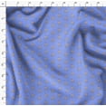 thumbnail image 4 of Soimoi Blue Poly Georgette Fabric Dot & Deer Animal Decor Fabric Printed Yard 42 Inch Wide, 4 of 5