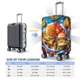 thumbnail image 4 of Susaid Vibrant Picnic Food Spread Print Elastic Washable Suitcase Cover with Hidden Zipper, Fits 18-32 Inch Luggage for Protection During Travel-Large, 4 of 7