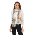 thumbnail image 2 of FORMRS Womens Scarf Winter Soft Long Big Warm Shawls Wrap Tassel Scarves, Cute Halloween Pumpkins, 2 of 9