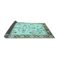 thumbnail image 2 of Ahgly Company Indoor Square Oriental Light Blue Traditional Area Rugs, 6' Square, 2 of 4