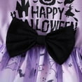 thumbnail image 6 of Icvfdpl Toddler Girls Dress Halloween Newborn Infant Long Sleeve Cartoon Pumpkin Letters Prints Bowknot Mesh Tulle Princess For Kids 12-18 Months, 6 of 9