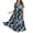 Light Blue, variant on Women's Short Sleeve Maxi Dress, Casual Loose Fit Summer Long Dress with Leaf Print, Flowy Boho Style for Beach or Daily Wear,Beige L