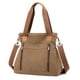 thumbnail image 3 of Bolso tipo cartera a la moda para mujer, bolso de lona de gran capacidad con múltiples bolsillos para mujer, bolso para exteriores, 3 of 5