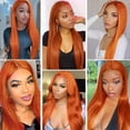 thumbnail image 2 of Hair Bundles Hiaplame Ginger Orange 8A, grado 350, color, 2 of 9