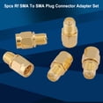thumbnail image 2 of Juego de 5 adaptadores coaxiales RF SMA macho a RP SMA hembra, 2 of 14