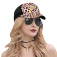 thumbnail image 5 of Zufioo Halloween Pumpkin Print Mesh Baseball Cap, Adjustable Sport Travel Hat Accessory for Men and Women, 5 of 7