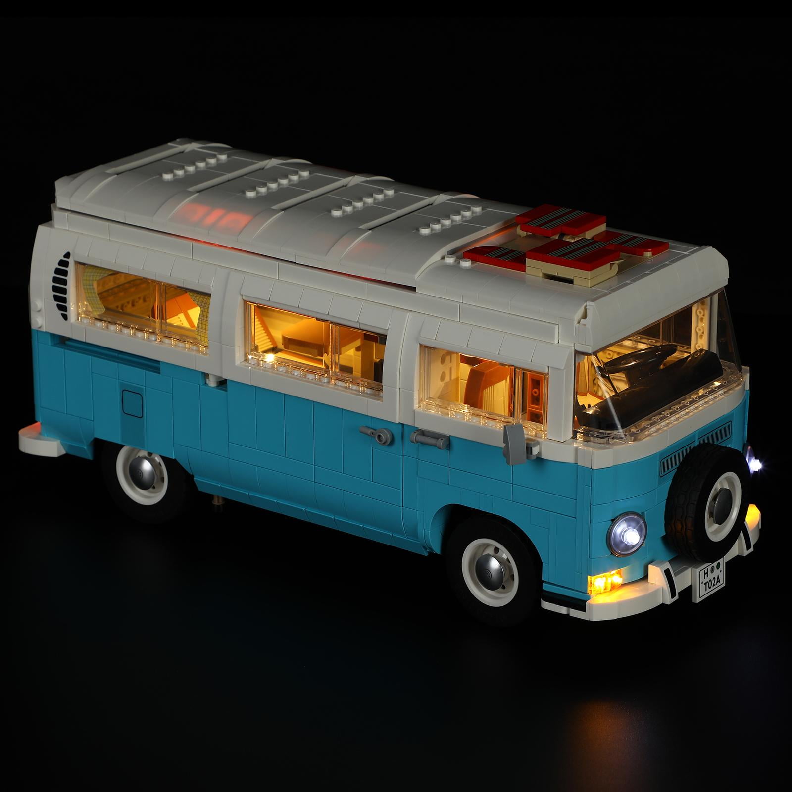 LIGHTAILING Led Lighting Set for Volkswagen T2 Camper Van Building Blocks  Model, Light Kit Compatible with Legos 10279 (Not Include the Building Set)  