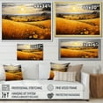 thumbnail image 4 of Designart "Countryside Rustling Wheat landscape III" Landscapes Floater Framed Wall Art Living Room, 4 of 7