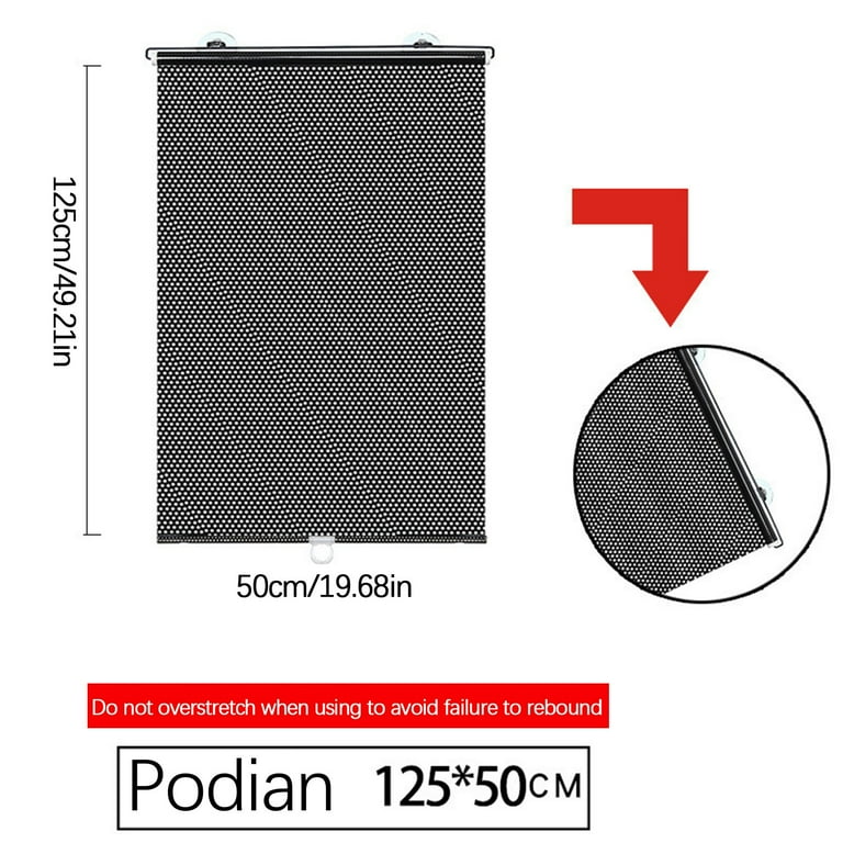 1/2pcs, Car Side Window Sunshade, Mesh Suction Cup Type Car