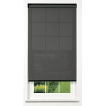 Linen Avenue Cordless 5% Solar Screen Standard Roller Shade, Charcoal 53 W x 78 H (Arrives 1/4" Narrower)