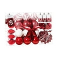 thumbnail image 1 of Adornos decorativos navideños para decoración de de Navidad, surtido de decoraciones para de Navidad para patio, año Nuevo, aniversario, Rojo, 1 of 8