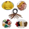 thumbnail image 1 of 13pcs Bamboo Knitting Set, Carbonized Double-pointed Circular Knitting 2.75-10 mm 13 Different Sizes (80cm), 1 of 8