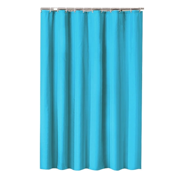 Shower Curtains Sky Blue 59" x 79" Waterproof Polyester Fabric Weighted Hem Machine Washable