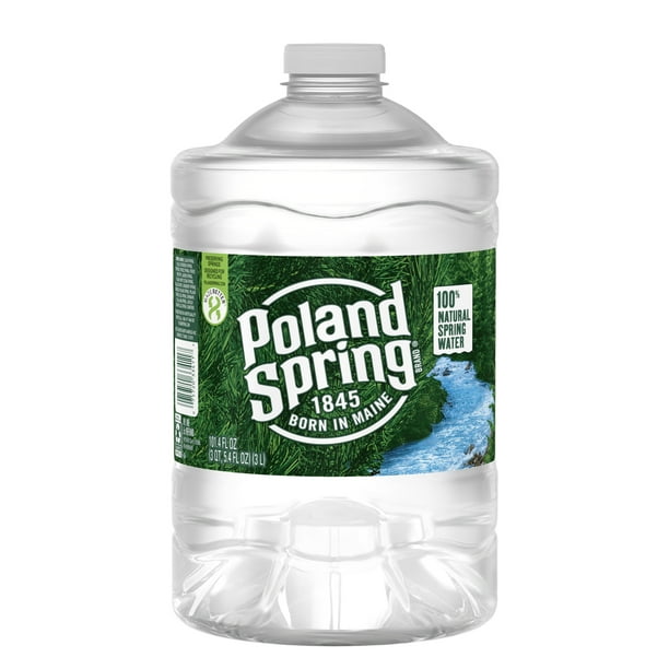 POLAND SPRING Brand 100 Natural Spring Water, 101.4ounce plastic jug