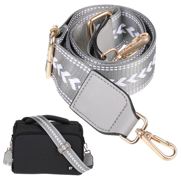Qarigey Correas de hombro de aplicación amplia, bolso de mano con correa ajustable a prueba de arañazos y nailon Ropa, zapatos y accesorios Miscelánea Gris