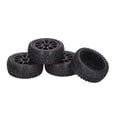 thumbnail image 3 of Plastic Wheel Rims Rubber Tires, High Abrasion Resistance Practical RC Wheel And Tires Better Handling 12mm Hex Flexible 4PCS  For Modification, 3 of 8