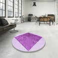 thumbnail image 4 of Ahgly Company Machine Washable Indoor Rectangle Transitional Blossom Pink Area Rugs, 2' x 5', 4 of 7