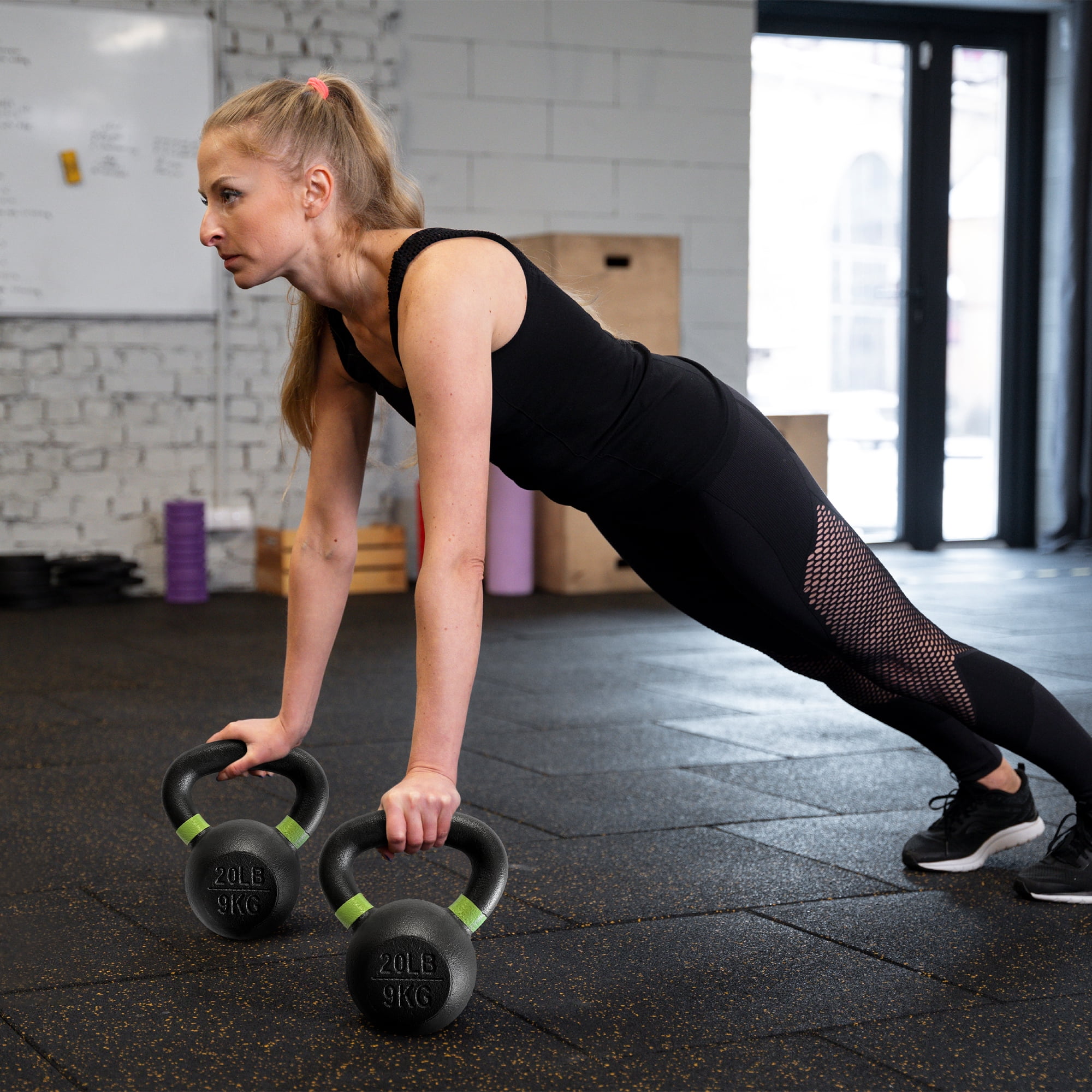 BalanceFrom Cast Iron Kettlebell, Single, 20 lbs