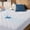 White, variant on Queen Size Waterproof Mattress Pad Protector, Breathable Quilted Mattress Cover Noiseless Waterproof Fitted Sheet Mattress Topper Up to 21" Deep Pocket