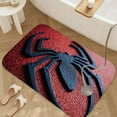 thumbnail image 3 of 1pc Spider Man Logo Absorbent Non-Slip Bathroom Thickened Flannel Rug Decor,Soft,Quick Drying,Suitable For Indoor/outdoor Use,Bathrooms,Bedrooms,Kitchens,Terrace,Laundry Rooms,16"x24", 3 of 9