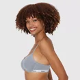 thumbnail image 2 of Hanes Originals Women's Stretch Cotton T-Shirt Underwire Bra MHO105 Color-Gray, Size 34B-40D, 2 of 6