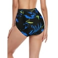 thumbnail image 6 of RELLECIGA Women's Swimwear High Waisted Ruched Bikini Bottom, 6 of 6