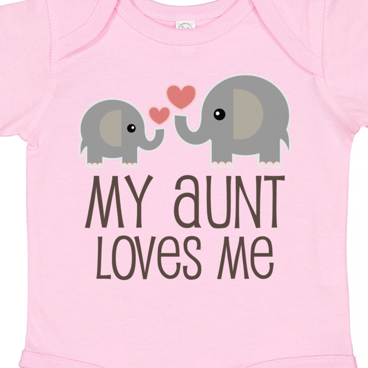 Inktastic My Aunt Loves Me Boys or Girls Baby Bodysuit