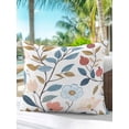 thumbnail image 6 of Outdoor Pillows Waterproof, Pastoral Botanical Bedding Throw Pillows with Insert for Couch Sofa Bed, Spring Summer Floral Farmhouse 18x18 Inch Pillowcases Decorative Camping Patio Pillow Set of 1, 6 of 8