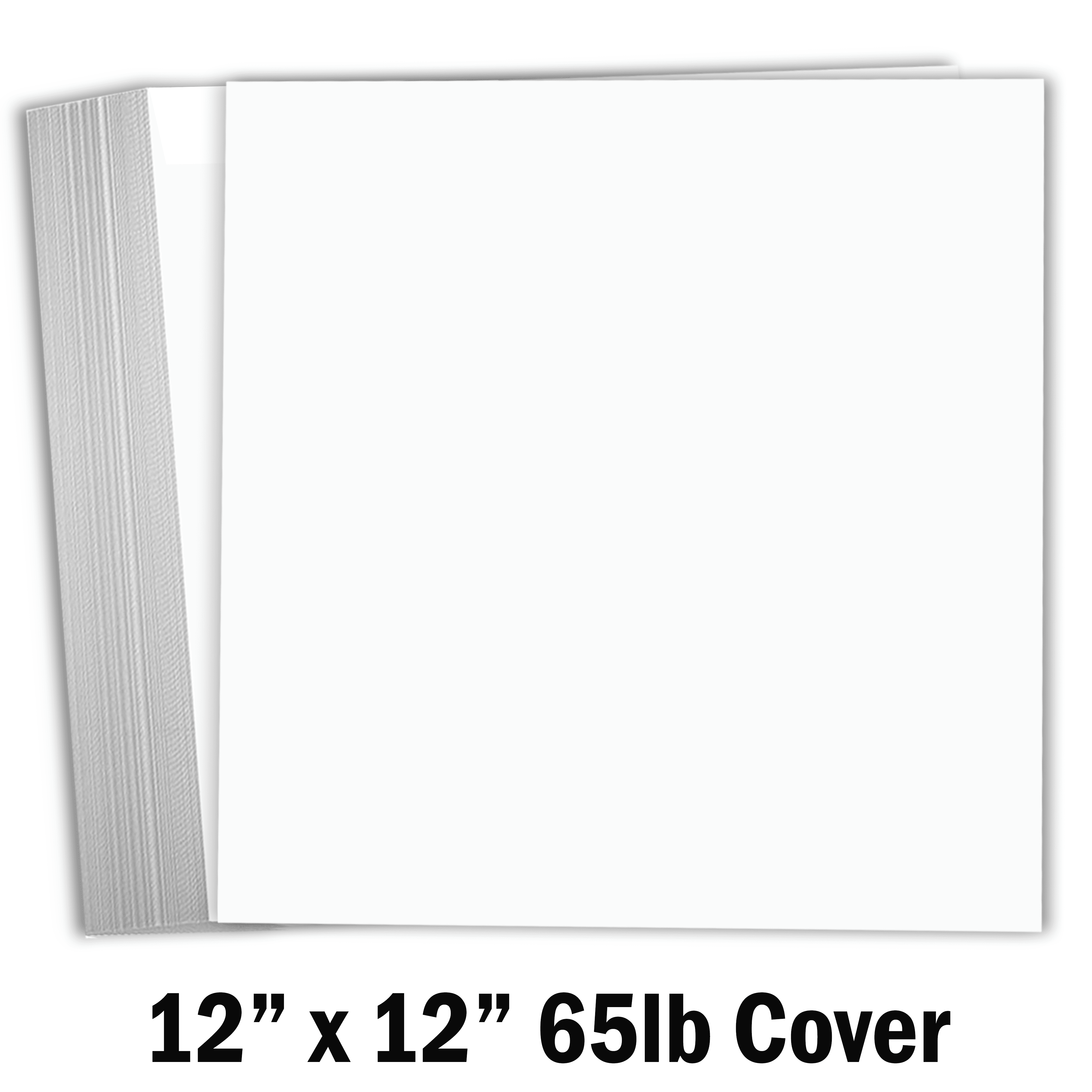 Hamilco White Cardstock Scrapbook Paper 12x12 65lb Card Stock 25 Pack