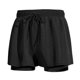thumbnail image 4 of Ceisia Men's Fake Two Piece Double Layer Quick Dry Breathable Sports Fitness Shorts Cropped Training Pants with Fish Scale Print Black Size-M Gifts, 4 of 4