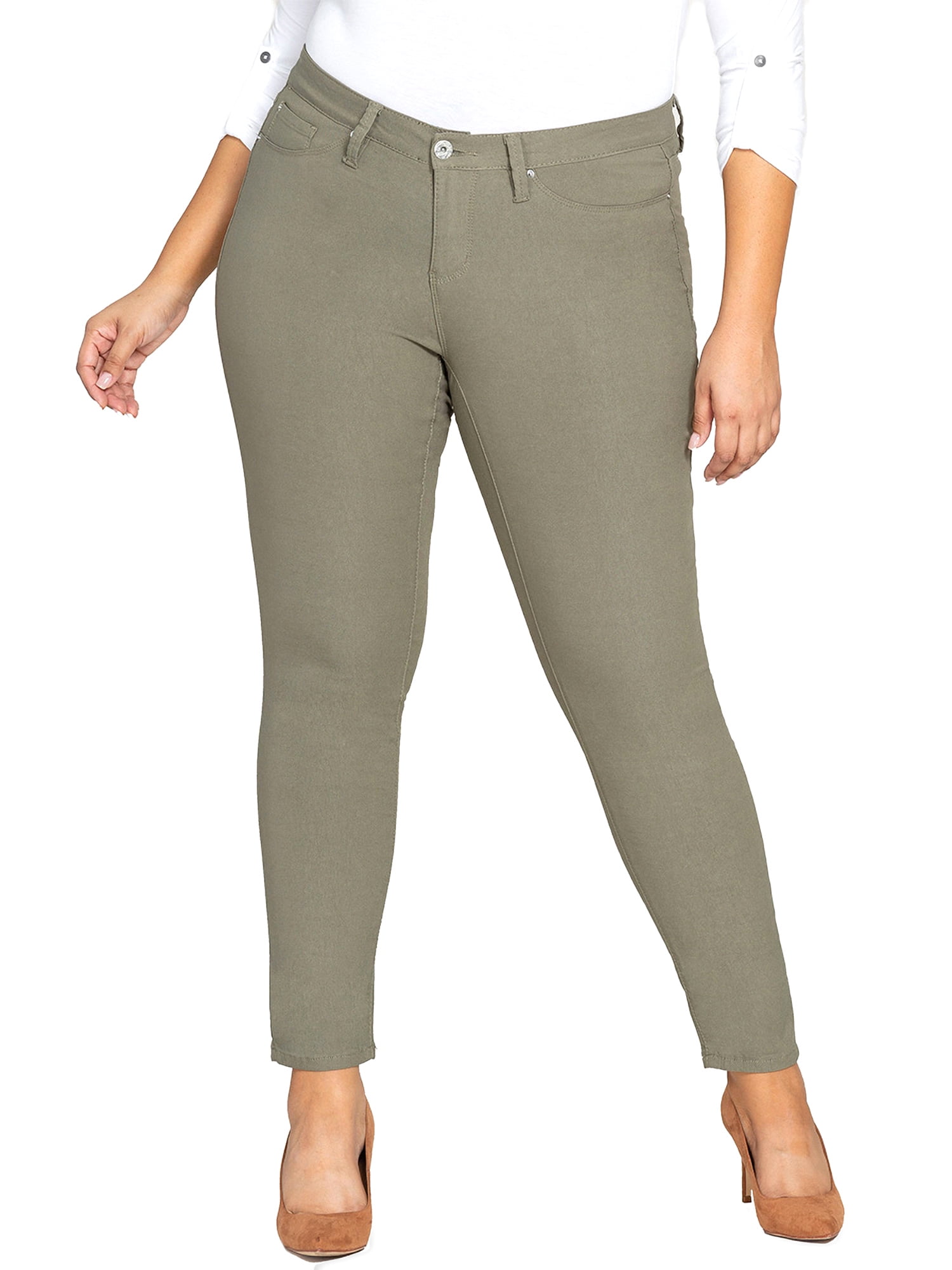 Royalty By YMI Women's Plus Size Colored Hyperstretch Skinny Jean - Walmart.com
