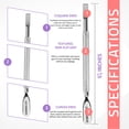 thumbnail image 2 of Utopia Care Cuticle Pusher Tool and Spoon Nail Cleaner - Professional Grade Stainless Steel Cuticle Remover and Cutter - Durable Manicure and Pedicure Tool - for Fingernails and Toenails, 2 of 7