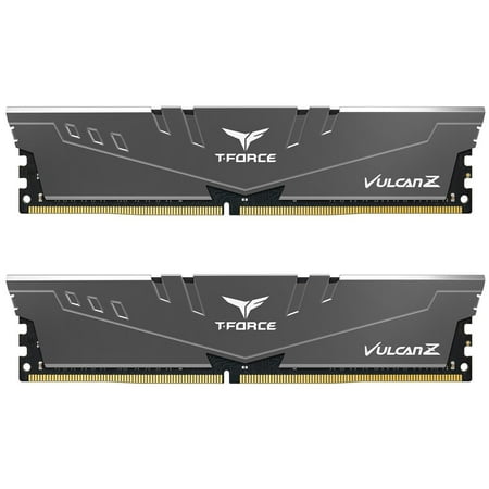 UPC: 0765441652101 | Team T-FORCE VULCAN Z 32GB (2 x 16GB) 288-Pin PC RAM DDR4 3600 (PC4 28800) Desktop Memory Model TLZGD432G3600HC18JDC01