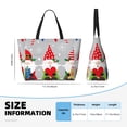 thumbnail image 4 of Disketp Merry Christmas Gnome1 Bolsa de Playa de Gran Capacidad, Bolso Impermeable y a Prueba de Arena para Mujer, Ideal para Playa, Piscina y Natación, 4 of 7