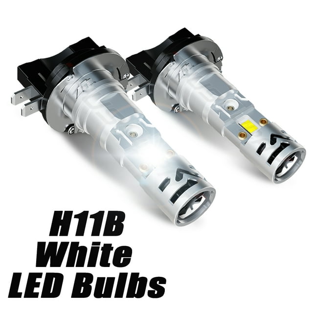 Phare à LED H11B 6000K Ampoules Blanches Kit de Feux de Croisement Plug&Play Ensemble de 2