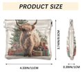 thumbnail image 3 of PU Leather Coin Purse Wallet Compact Water-Resistant Card Cases Money Organizers Cow and Christmas Gifts, 3 of 7