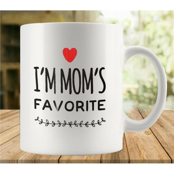 I''m Mom S Favorite 11 Ounces Funny White Mug - Cute Coffee and Tea Mug - Ceramic Coffee Mugs for Women and Men
