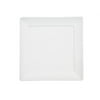 CAC China F-SQ7 Paris-French Square 7-1/2-Inch New Bone White Porcelain Thin Square Plate, Box of 36