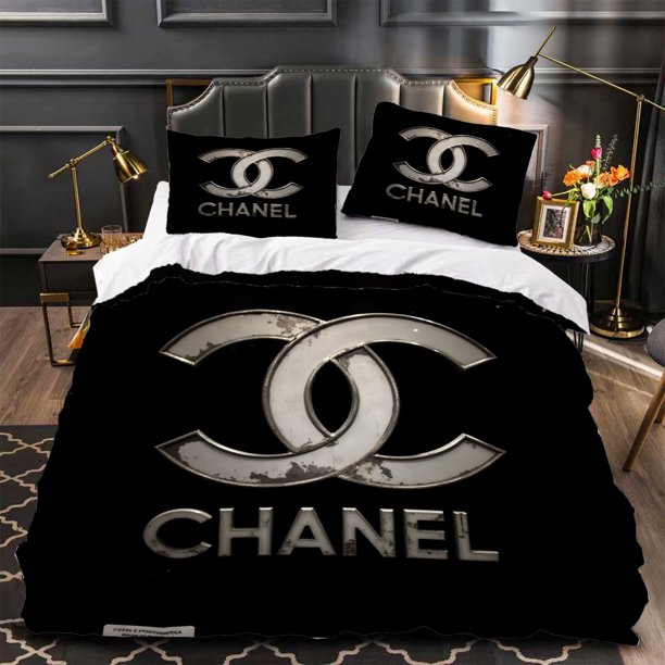 Moderno Juego de Funda de Edredón de 3 Piezas – Diseño Negro, Ropa de Cama Moderna y Lujosa para Dormitorios con Estilo